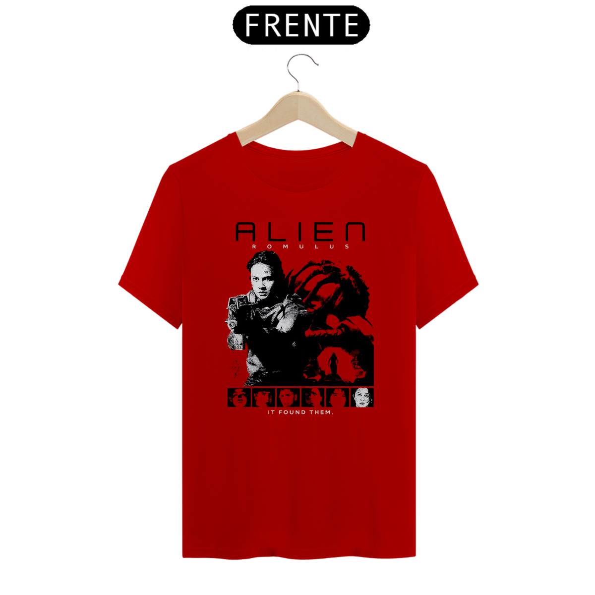 Nome do produto: Camiseta Alien (Romulus poster red) Estampa de Terror