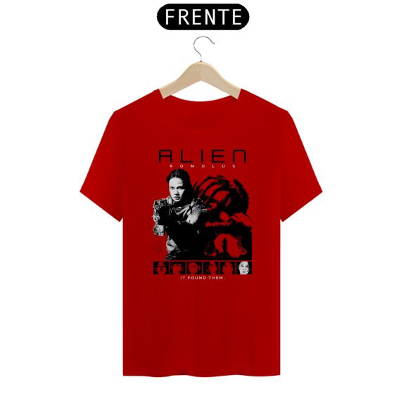 Camiseta Alien (Romulus poster red) Estampa de Terror