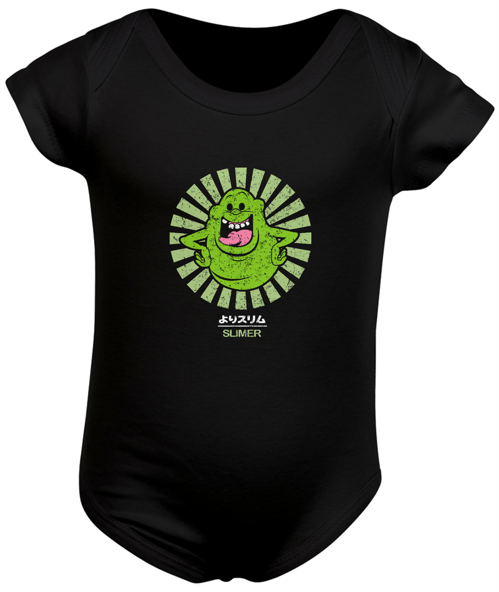 Nome do produto: Body Bebê - Caça Fantasmas - Slimer