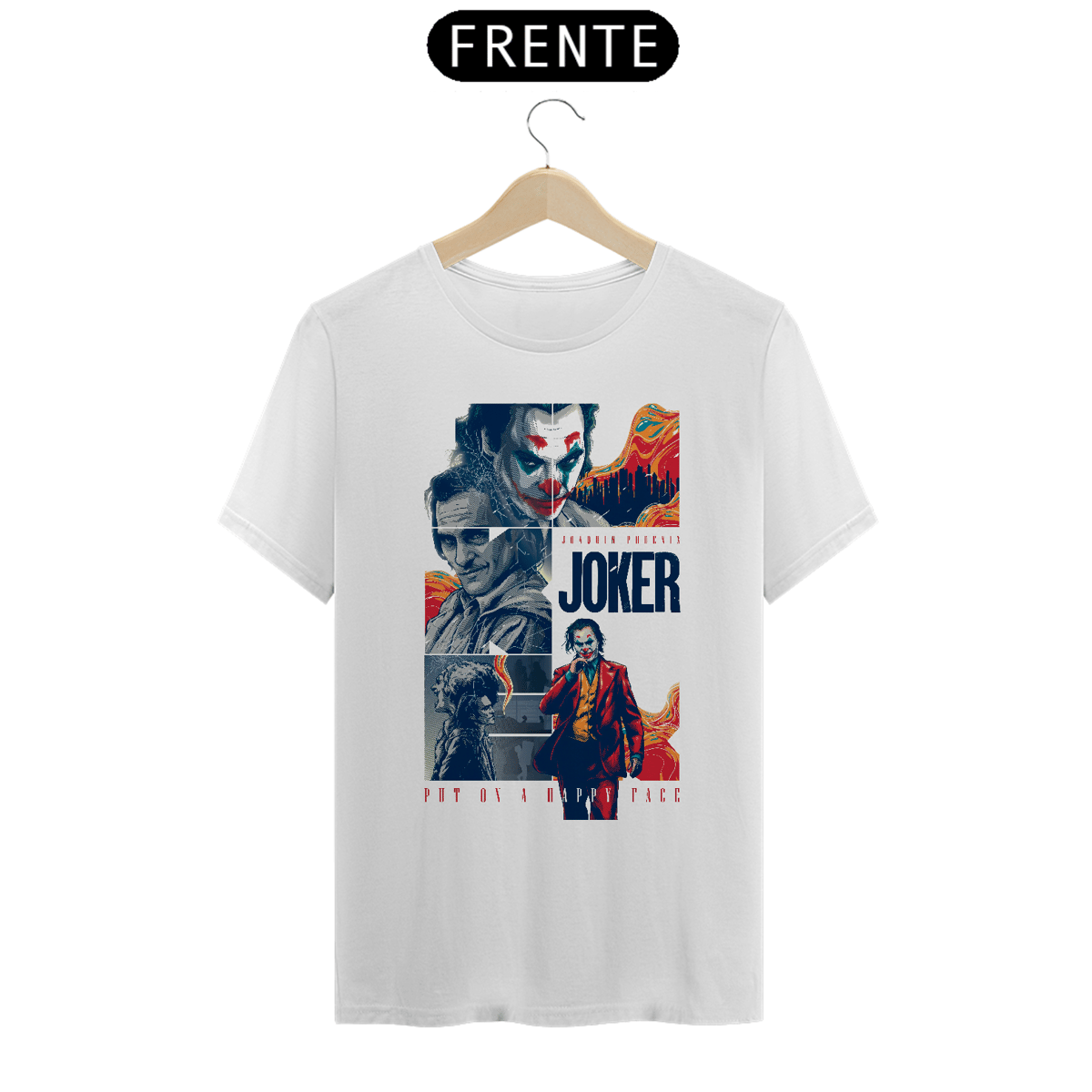Nome do produto: Camiseta Coringa - Put on a Happy Face