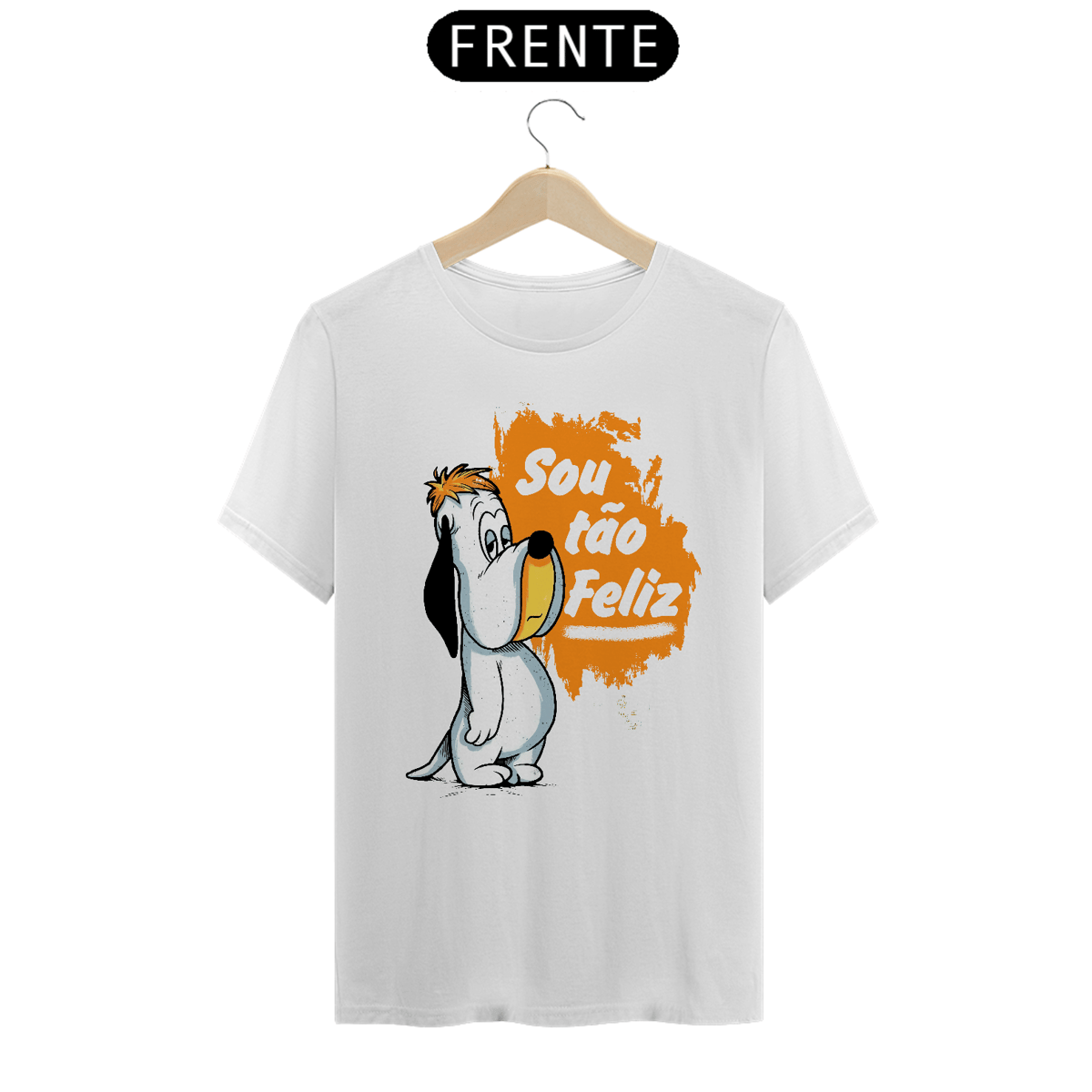 Nome do produto: Camiseta Droopy - Sou Tão Feliz