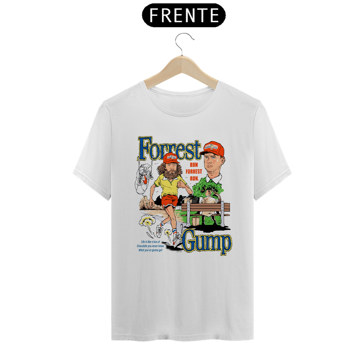 Nome do produto: Camiseta Forrest Gump - Run Forrest Run