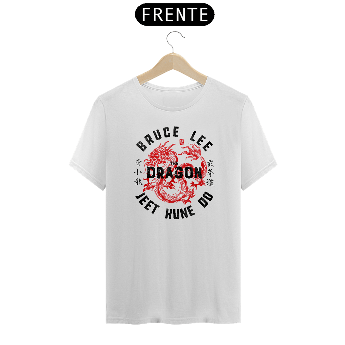 Nome do produto: Camiseta Bruce Lee - Dragon - Jeet Kune Do