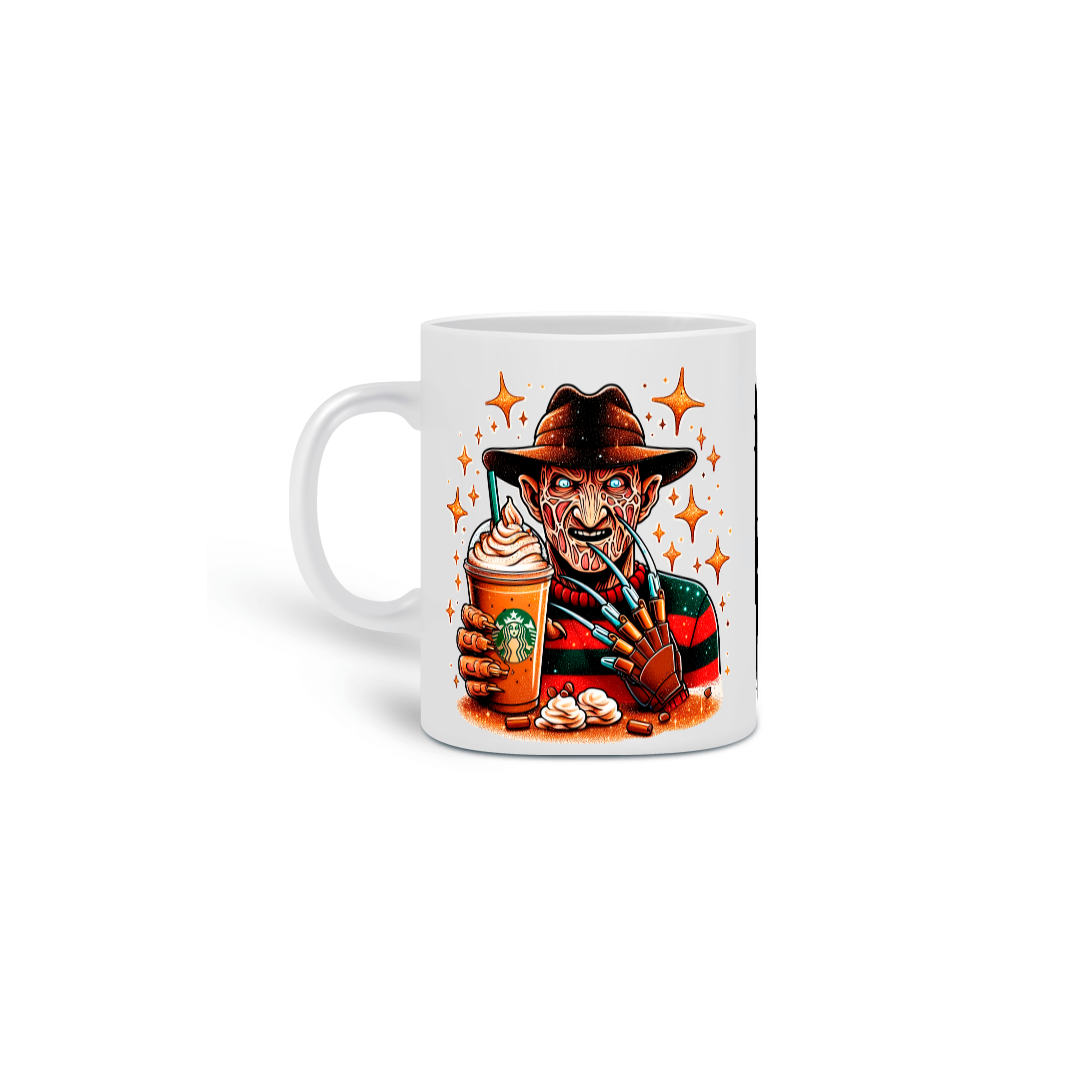Nome do produto: Caneca Porcelana - Freddy Krueger Starbucks