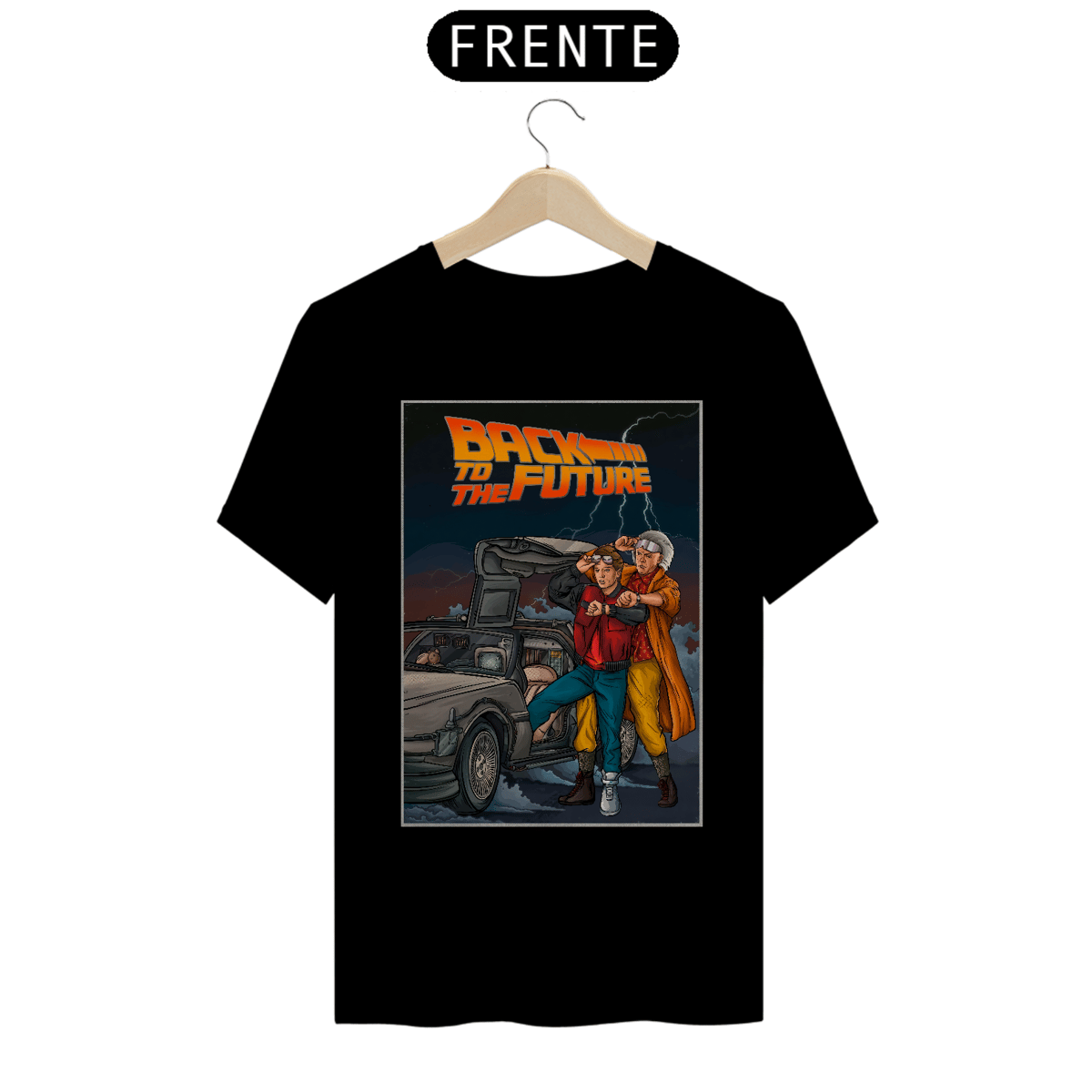 Nome do produto: Camiseta De Volta para o Futuro - Marty e Doc