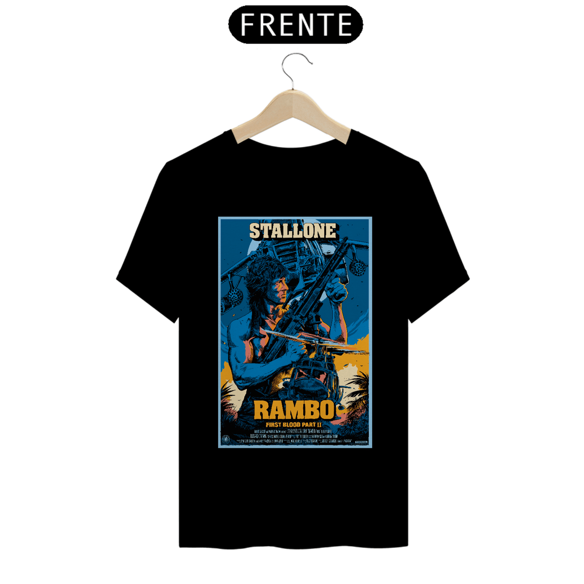 Nome do produto: Camiseta Rambo II A Missão