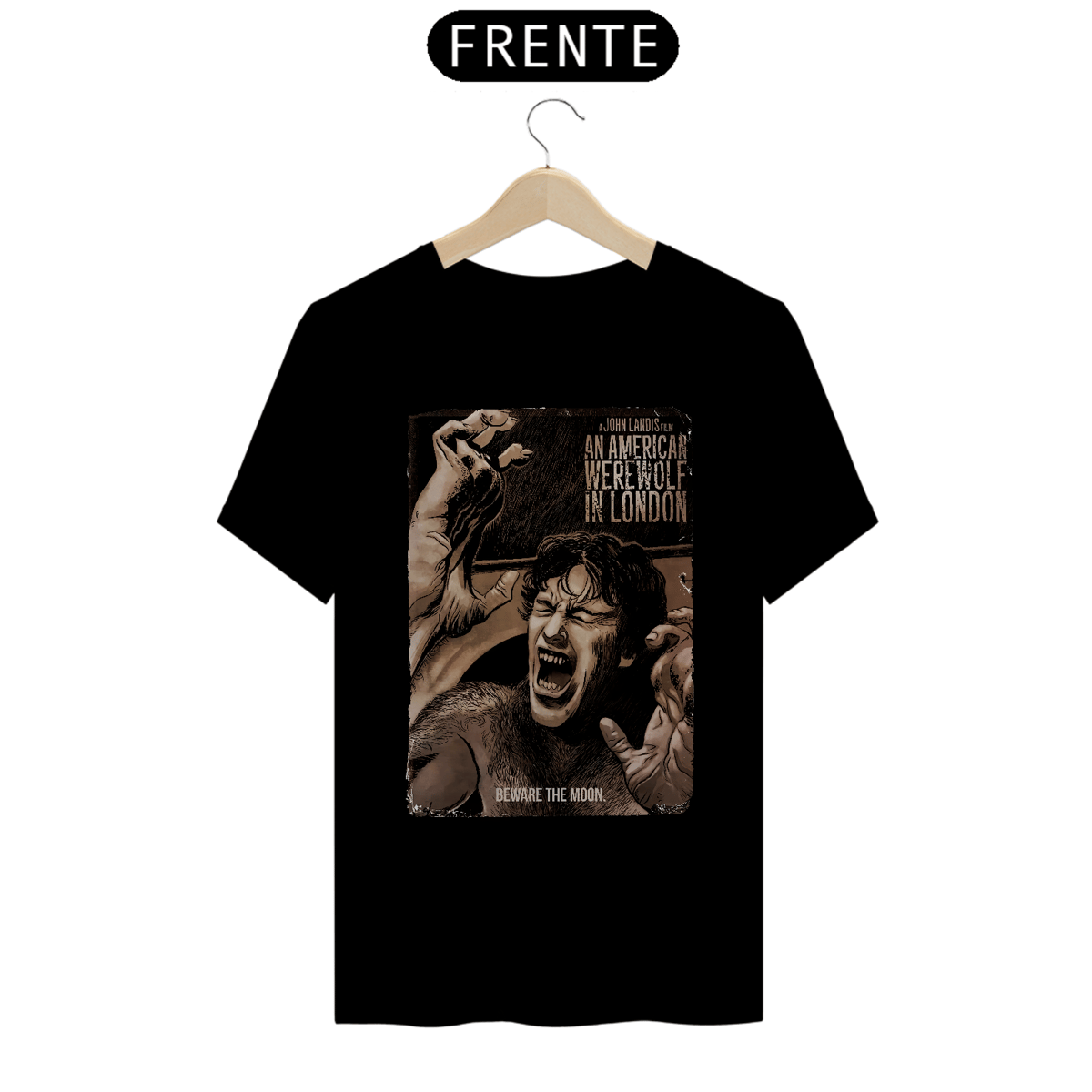 Nome do produto: Camiseta Um Lobisomem Americano em Londres