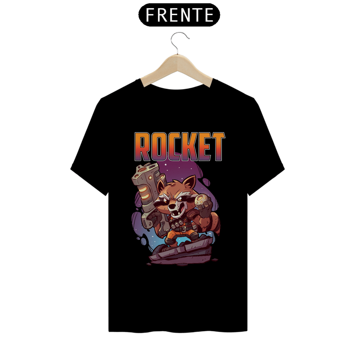 Nome do produto: Camiseta Guardiões da Galáxia - Rocket I