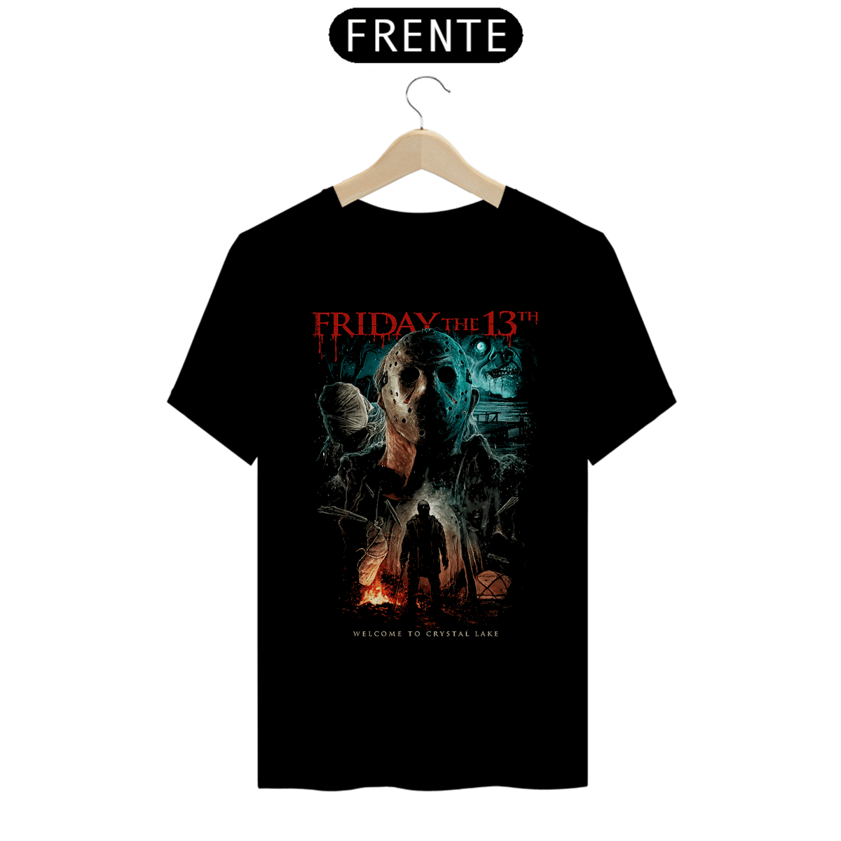 Nome do produto: Camiseta Sexta-Feira 13 - Welcome to Crystal Lake