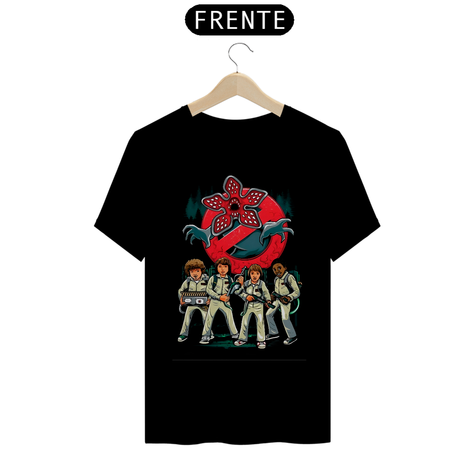 Camiseta Stranger Things - Os Caça Demogorgons