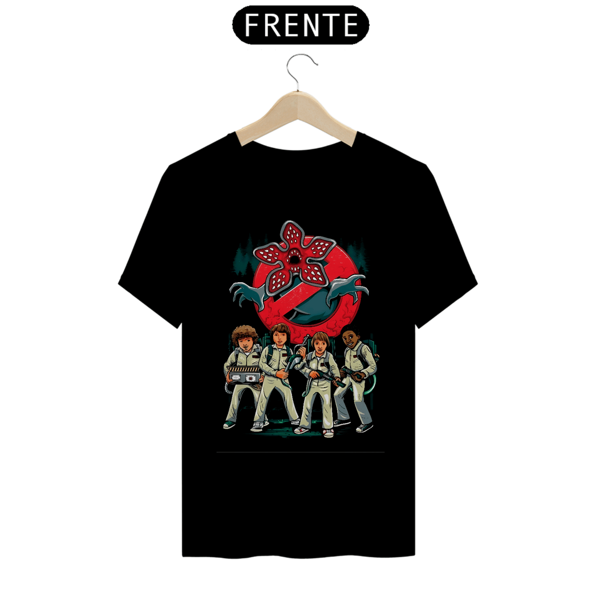 Nome do produto: Camiseta Stranger Things - Os Caça Demogorgons