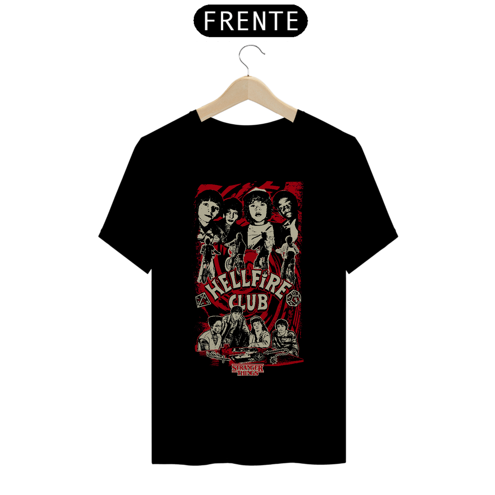 Camiseta Stranger Things - Hellfire Club