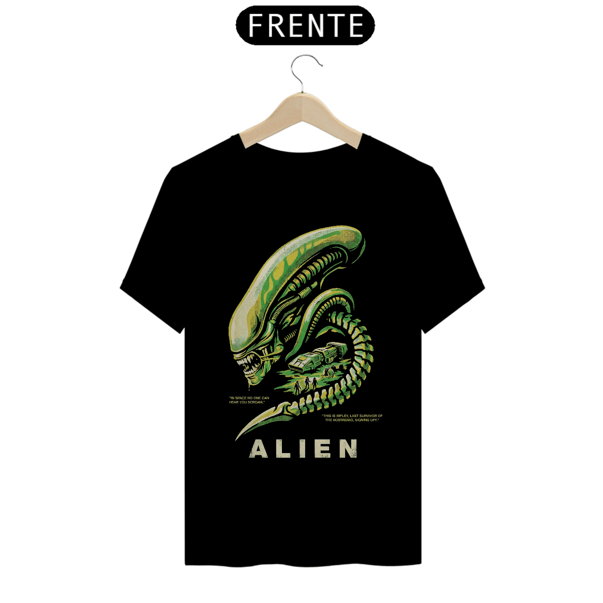 Nome do produto: Camiseta Alien - O Oitavo Passageiro