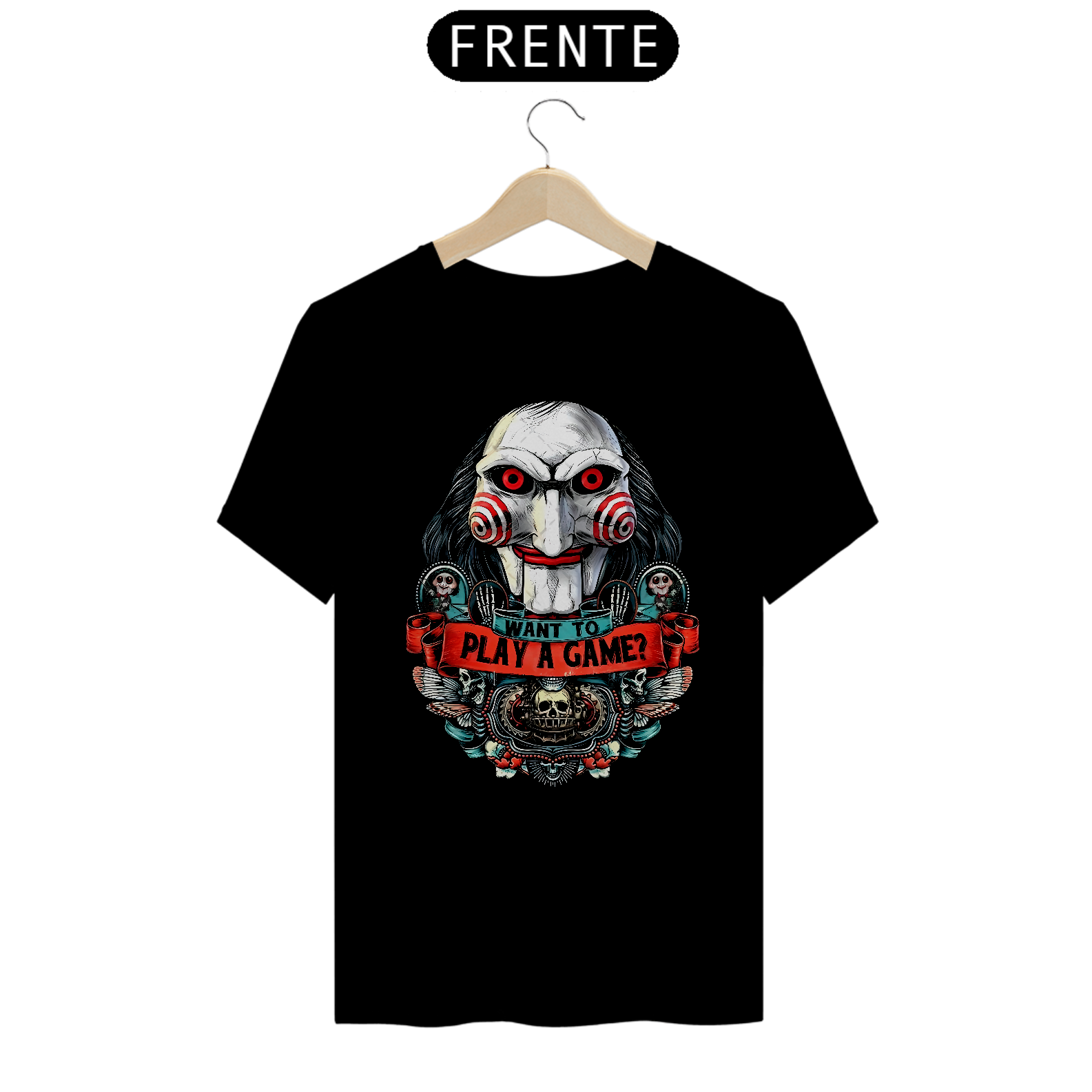 Camiseta Jogos Mortais - Wnat Play a game?