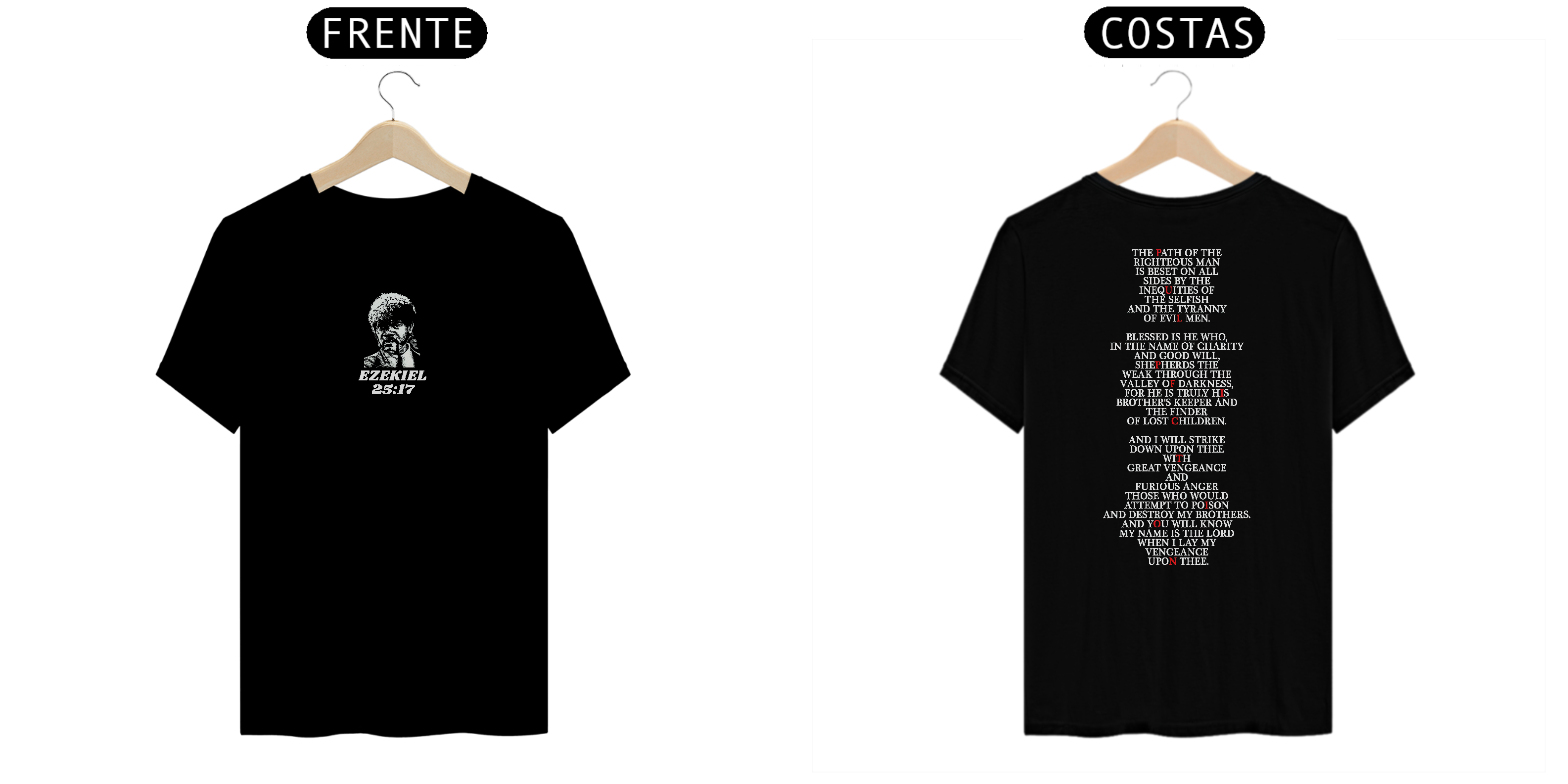 Camiseta Pulp Fiction - Ezekiel 25:17