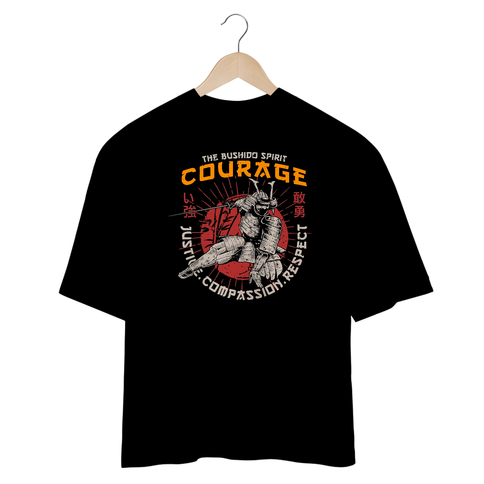 Camiseta Oversized - The Bushido Spirit - Coleção Especial 