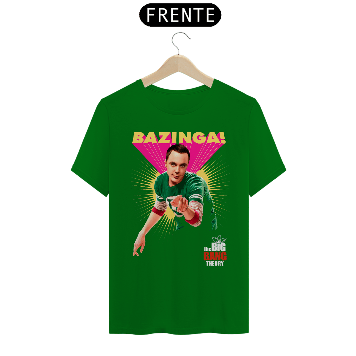 Nome do produto: Camiseta The Big Bang Theory - Bazinga