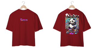 Nome do produto Camiseta Oversized Panda Sprayed Preta