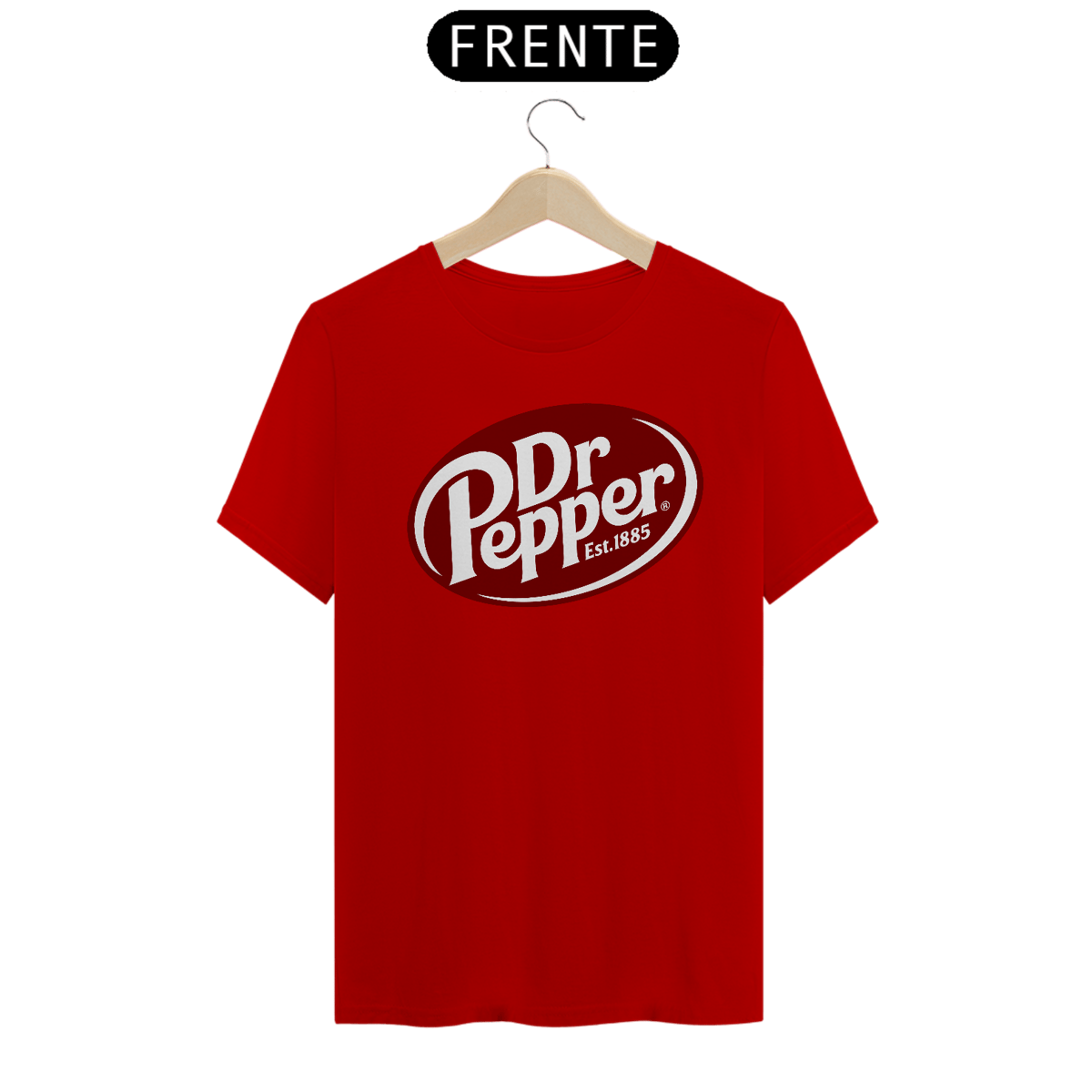 Nome do produto: Camiseta Oficial Dr. Pepper - O Cara de Vermelho