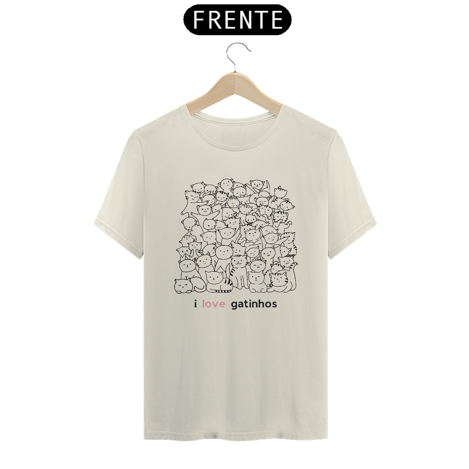 Camiseta I love gatinhos