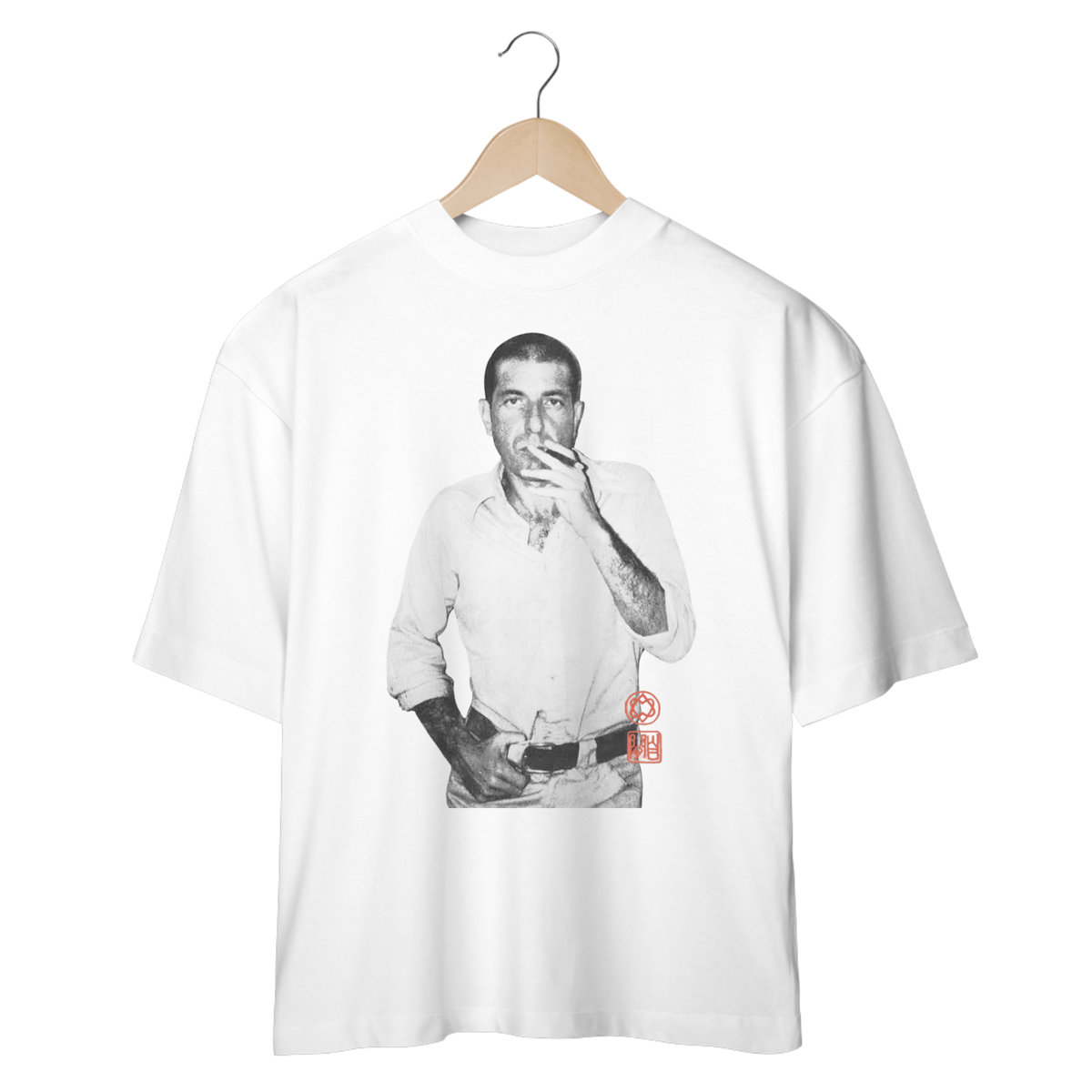 Nome do produto: Camiseta Oversized Leonard Cohen