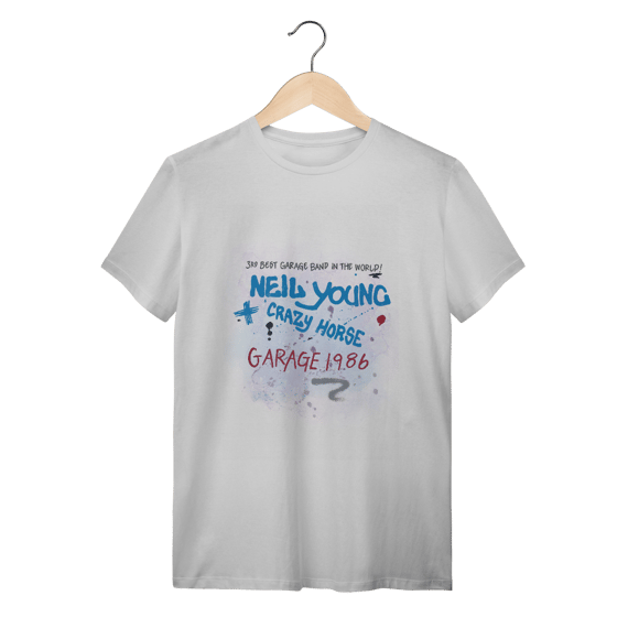 Camiseta Neil Young & Crazy Horse - Garage 1986