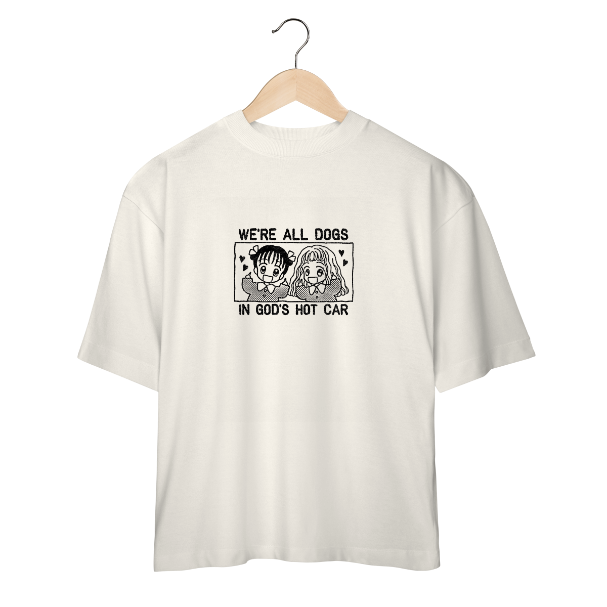 Nome do produto: Camiseta Oversized Dogs in God