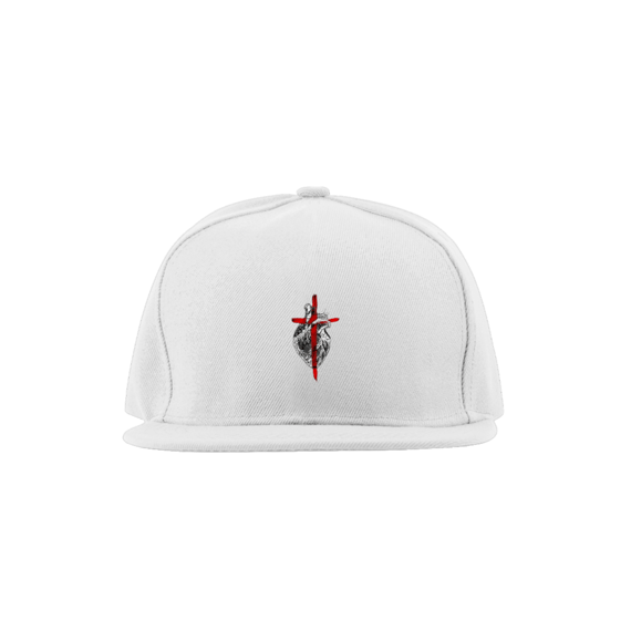 Bone Com Uma Cruz Dentro De um Coração