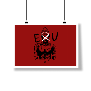 Nome do produto Poster Exu vermelho Horizontal