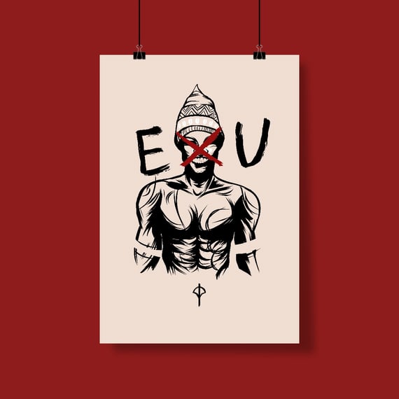 Poster Exu fundo branco Vertical