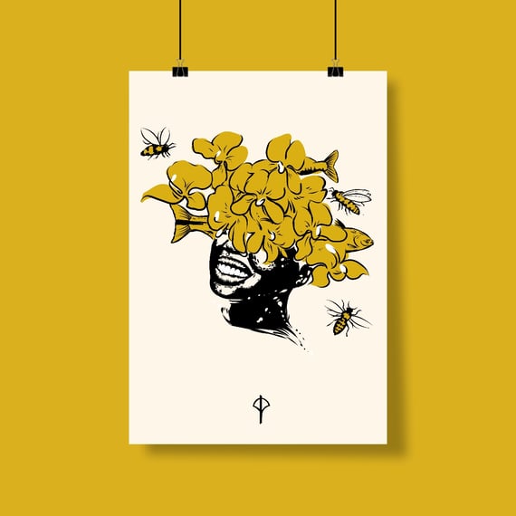 Poster Oxum fundo branco 