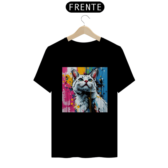 Camiseta Gato Pop Art