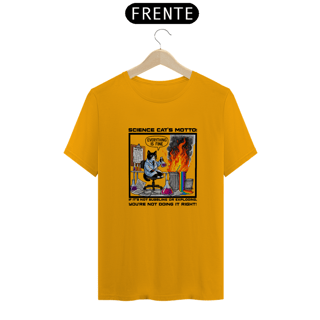 Nome do produtoCamisa Science Cat Unissex