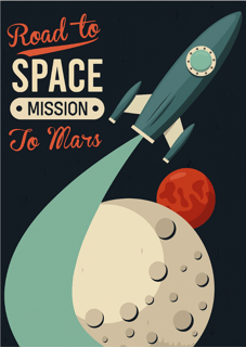 Nome do produtoPoster Road to SPACE