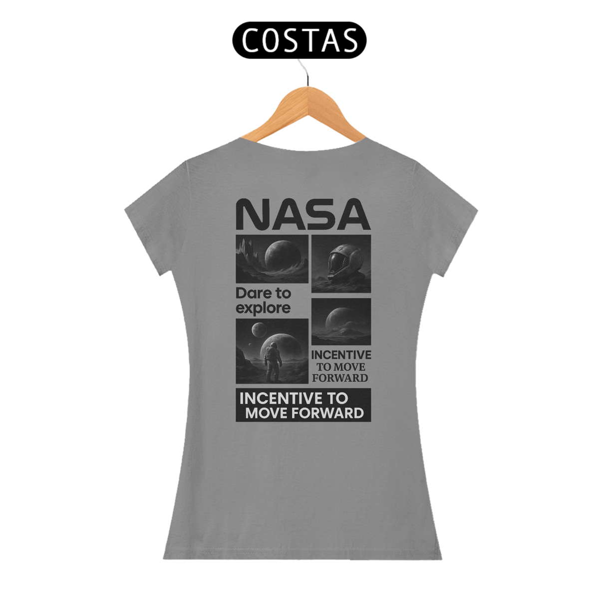 Nome do produto: Camisa NASA INCENTIVE Feminina