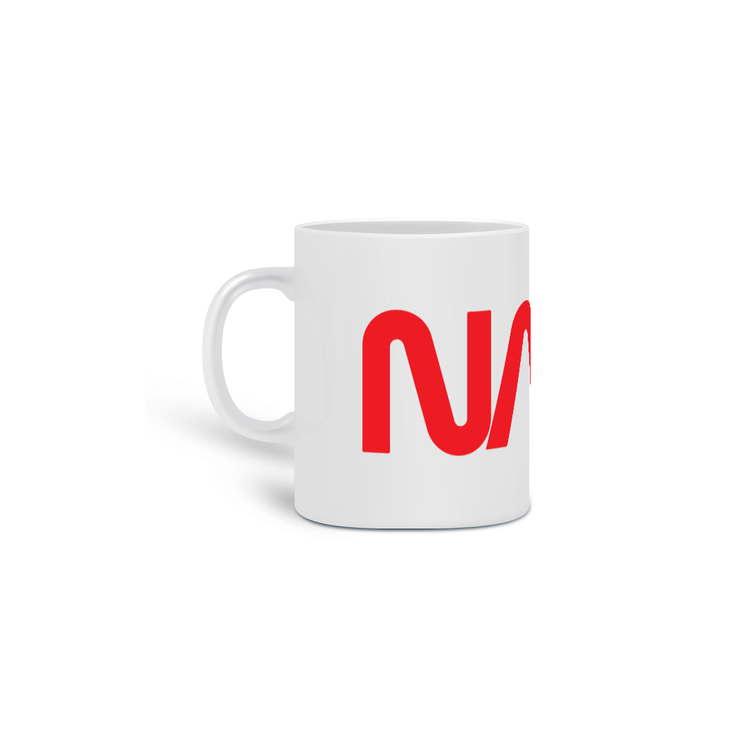 Nome do produto: Caneca NASA Logo Vertical Vermelha