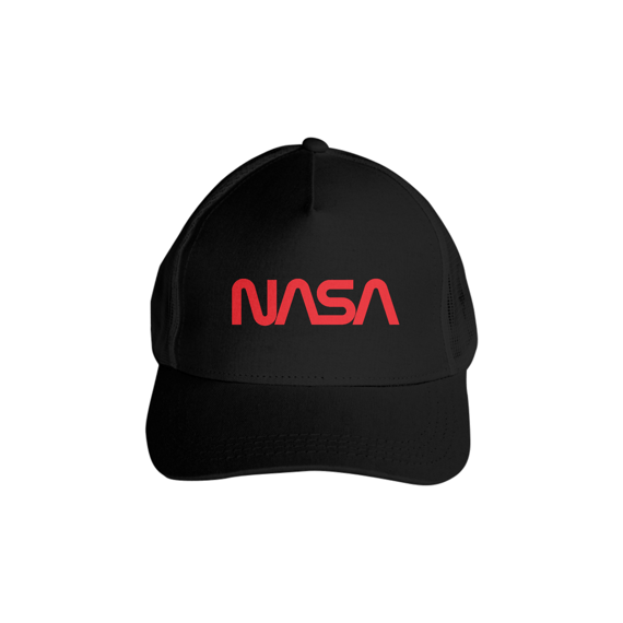 Boné NASA Logo Horizontal Vermelho