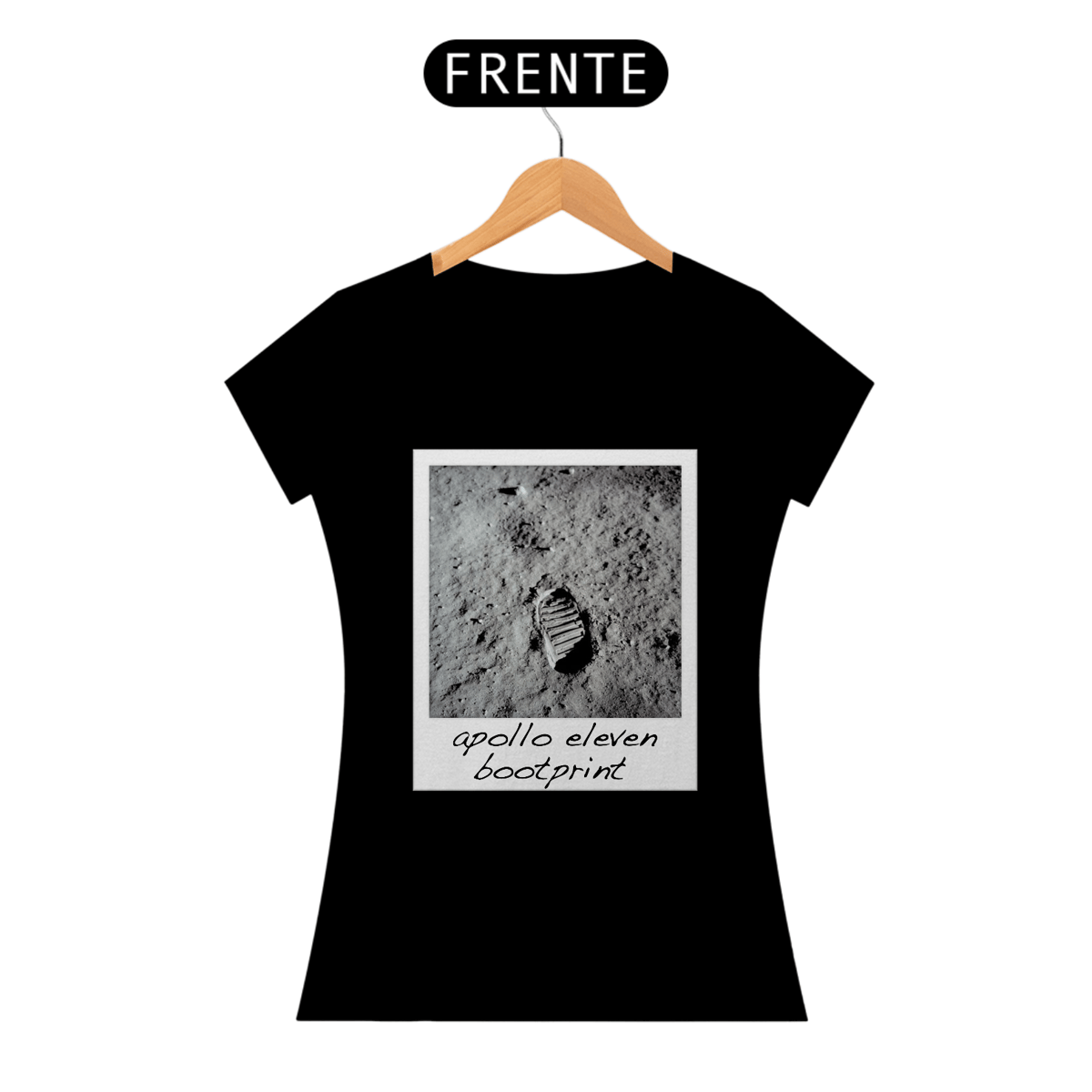 Nome do produto: Camisa Apollo 11 Pegada Feminina