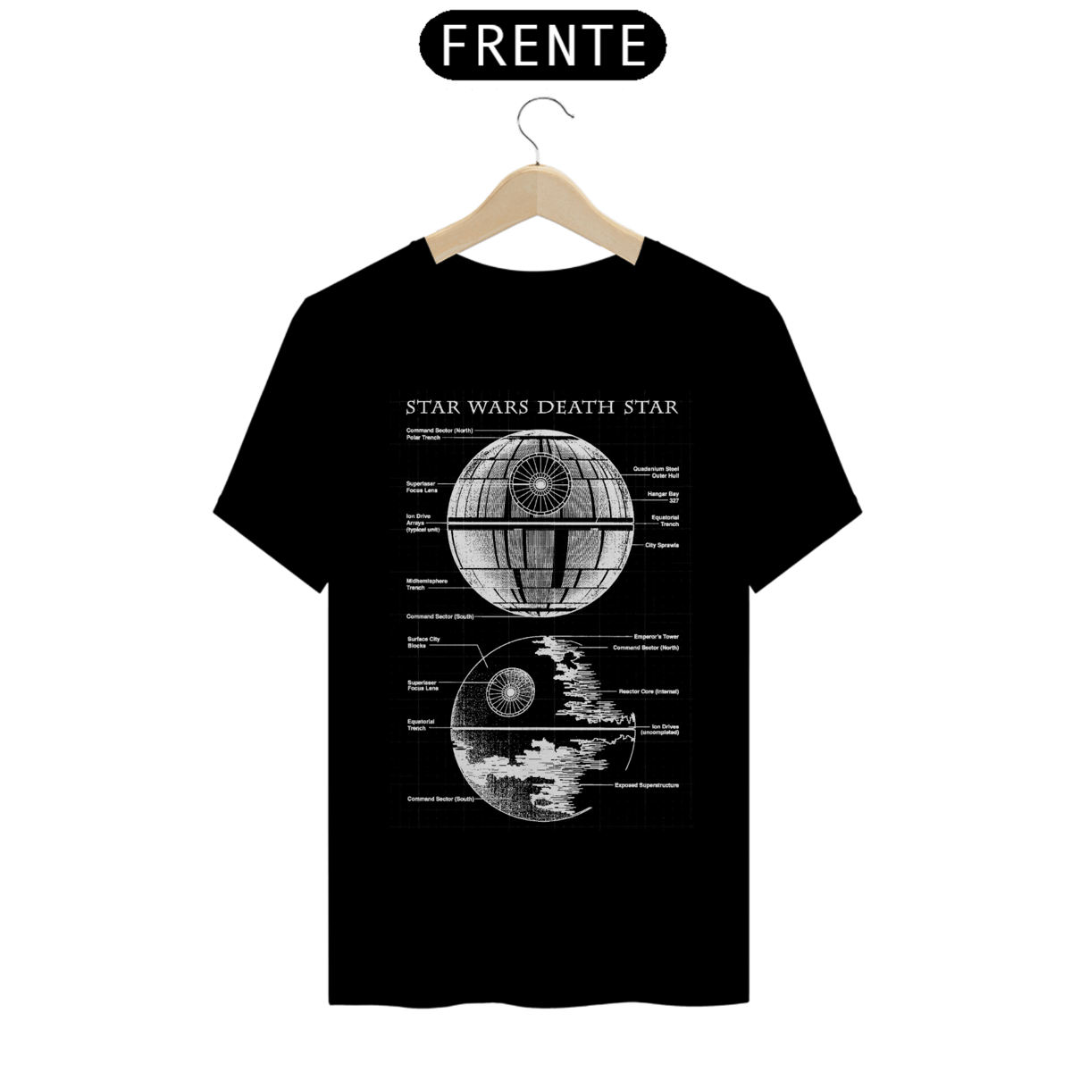 Nome do produto: Camisa Star Wars - Estrela da Morte