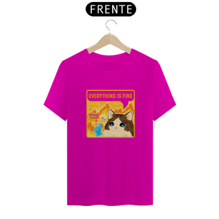 Nome do produtoCamisa Everything is Fine Cat Unissex