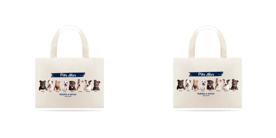Ecobag - Adote o amor - Collab Pits Ales