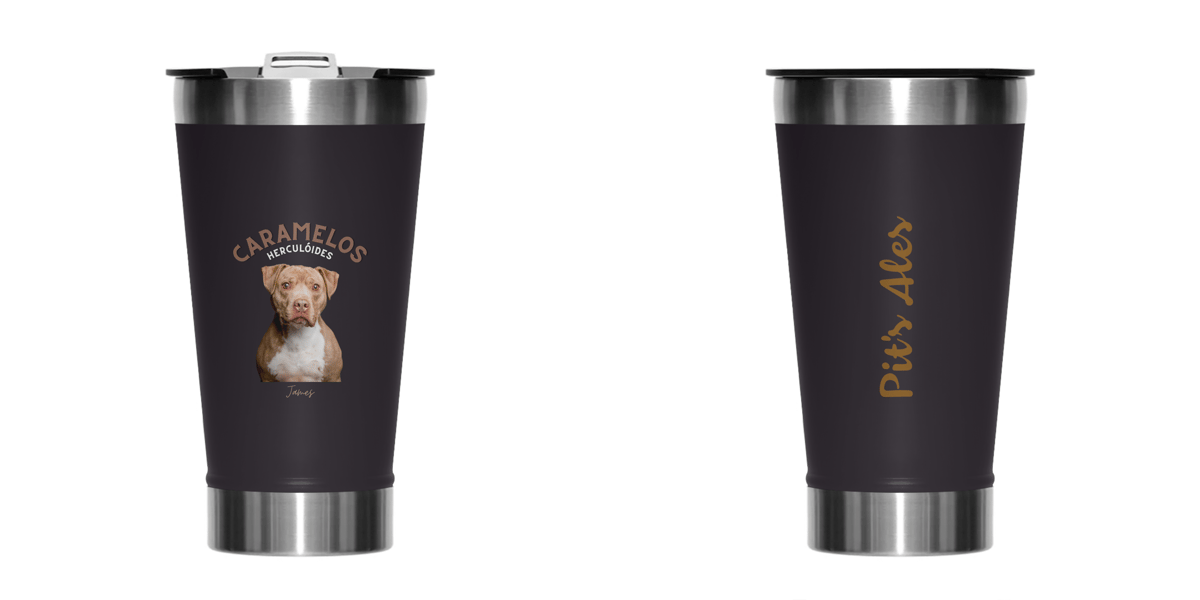 Nome do produto: Copo Térmico - Collab Pits Ales - Caramelos Herculóides - James