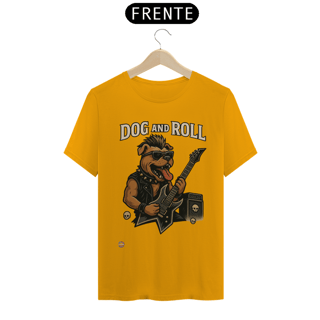 Nome do produtoCamiseta unissex Dog and roll