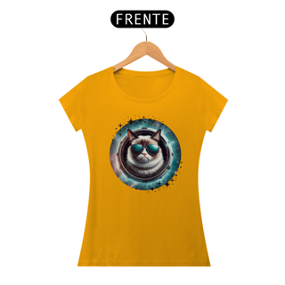 Nome do produtocamiseta feminina gato de oculos