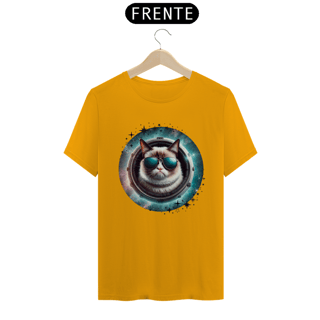 Nome do produtocamiseta unissex gato de oculos