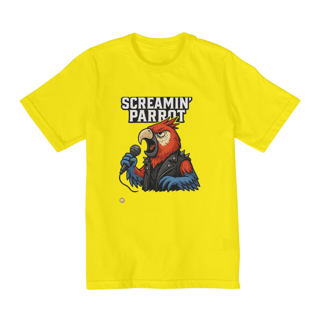 Nome do produtocamiseta infantil (10 A 14) Screamin Parrot
