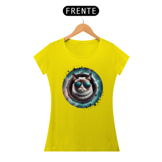 Nome do produtocamiseta feminina gato de oculos