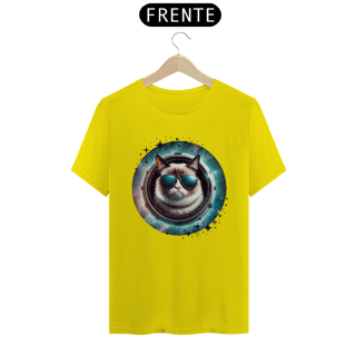 Nome do produtocamiseta unissex gato de oculos