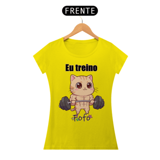 Nome do produtoCamiseta feminina Eu treino fofo
