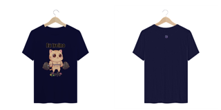 Nome do produtoCamiseta plus size Eu treino fofo